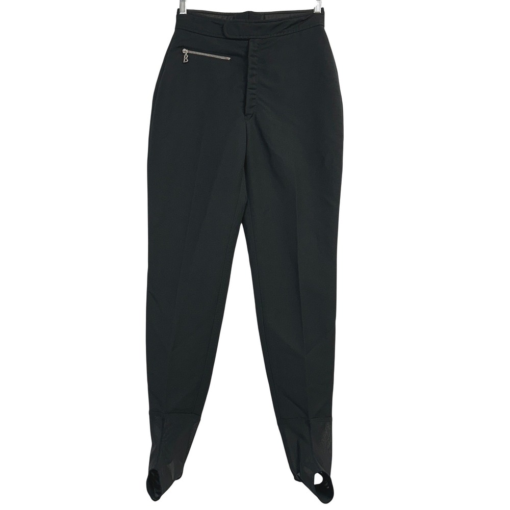 Bogner Vintage Stirrup Ski‎ Pants Black Women's 12